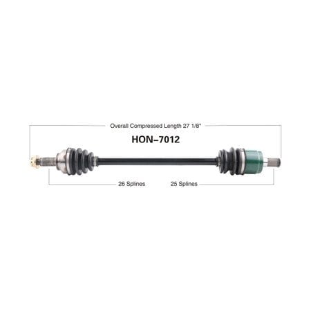 Wide Open OE Replacement CV Axle for HONDA REAR SXS700M2/4 PIONEER 700 HON-7012